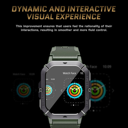 Montre intelligente de sport LEMFO C28 2,02 pouces, prise en charge des appels Bluetooth/notification de message/moniteur de santé de fréquence cardiaque/tension artérielle