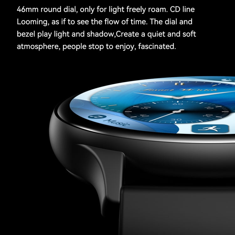 LEMFO HK89 1,43 pouces BT5.0 IP67 Montre intelligente de sport, prise en charge des appels Bluetooth/notification de message/moniteur de santé de fréquence cardiaque/tension artérielle