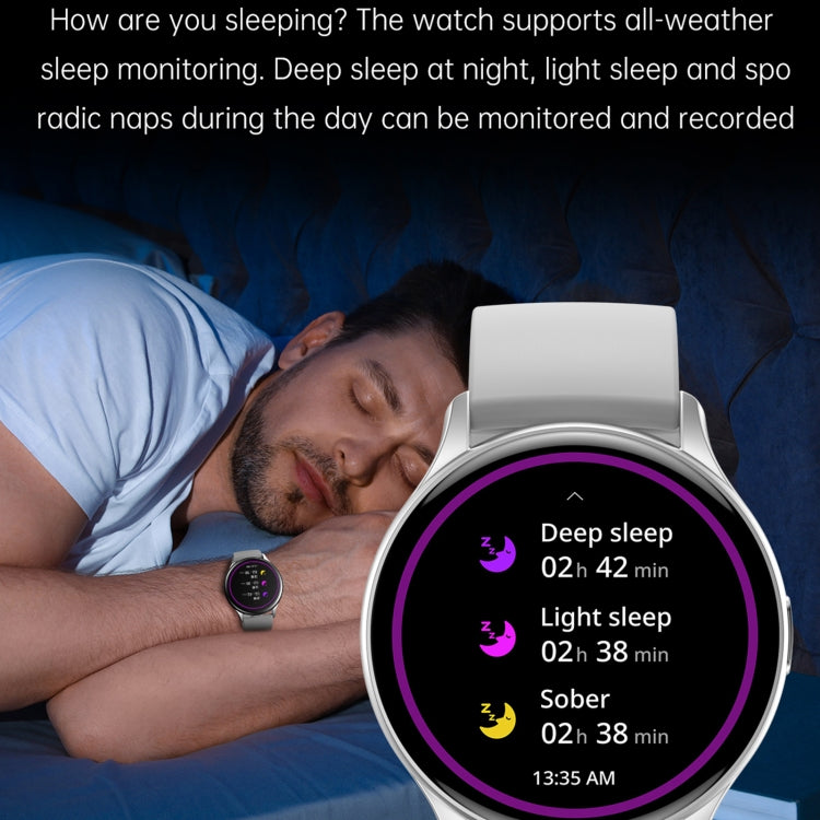 LEMFO HK89 1,43 pouces BT5.0 IP67 Montre intelligente de sport, prise en charge des appels Bluetooth/notification de message/moniteur de santé de fréquence cardiaque/tension artérielle