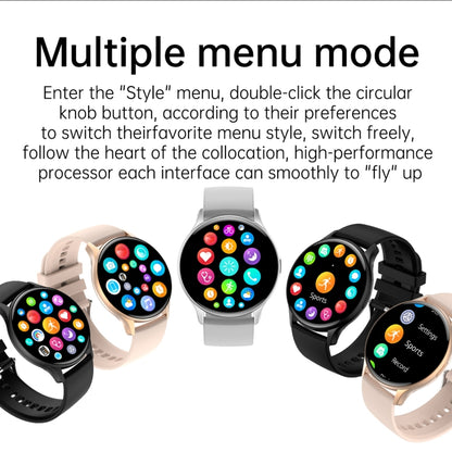 LEMFO HK89 1,43 pouces BT5.0 IP67 Montre intelligente de sport, prise en charge des appels Bluetooth/notification de message/moniteur de santé de fréquence cardiaque/tension artérielle
