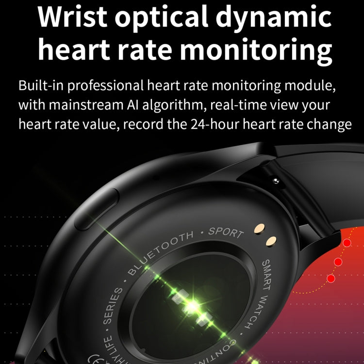 LEMFO HK89 1,43 pouces BT5.0 IP67 Montre intelligente de sport, prise en charge des appels Bluetooth/notification de message/moniteur de santé de fréquence cardiaque/tension artérielle