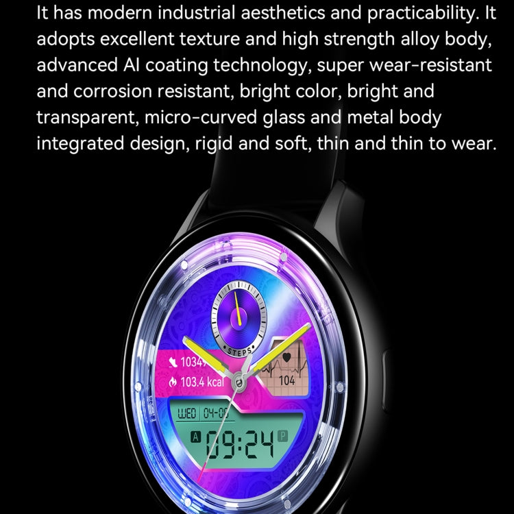 LEMFO HK89 1,43 pouces BT5.0 IP67 Montre intelligente de sport, prise en charge des appels Bluetooth/notification de message/moniteur de santé de fréquence cardiaque/tension artérielle