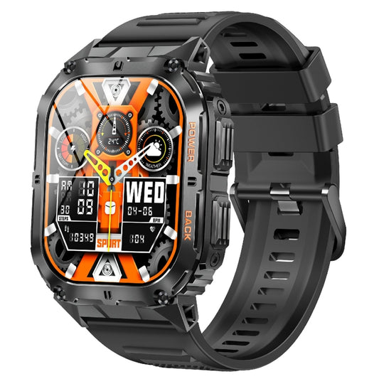 Montre connectée de sport LEMFO K61 Pro 1,96 pouces BT5.0, prise en charge des appels Bluetooth / sommeil / oxygène dans le sang / fréquence cardiaque / pression artérielle