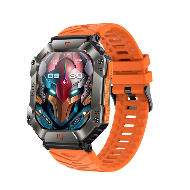 Montre connectée de sport LEMFO KR80 2,0 pouces BT5.1 IP67, prise en charge des appels Bluetooth / sommeil / oxygène sanguin / fréquence cardiaque / pression artérielle