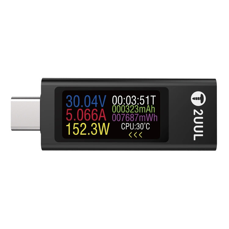 Mini détecteur de charge 2UUL Charging Mate Type-C avec test de courant bidirectionnel