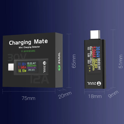Mini détecteur de charge 2UUL Charging Mate Type-C avec test de courant bidirectionnel