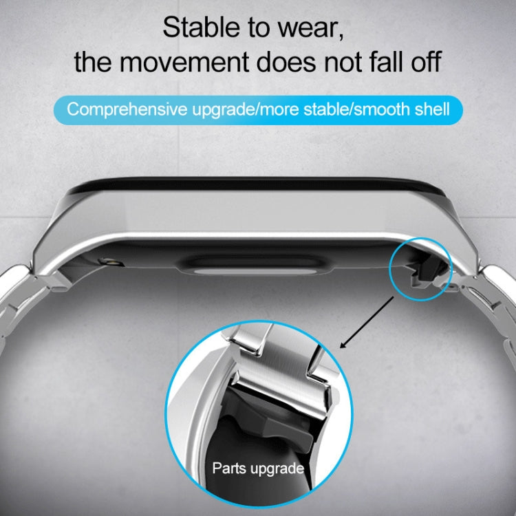 Pour Xiaomi Mi Band 4 / 3 Bracelet de remplacement en métal milanais, Silver, Black, Rose Gold, Rose Pink