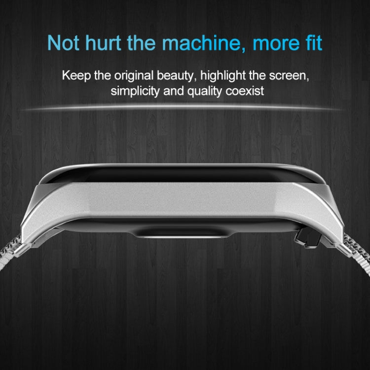 Pour Xiaomi Mi Band 4 / 3 Bracelet de remplacement en métal milanais, Silver, Black, Rose Gold, Rose Pink
