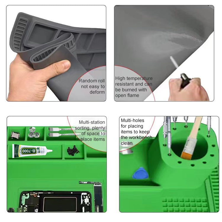 BEST S-190 Coussin d'établi en silicone résistant aux hautes températures