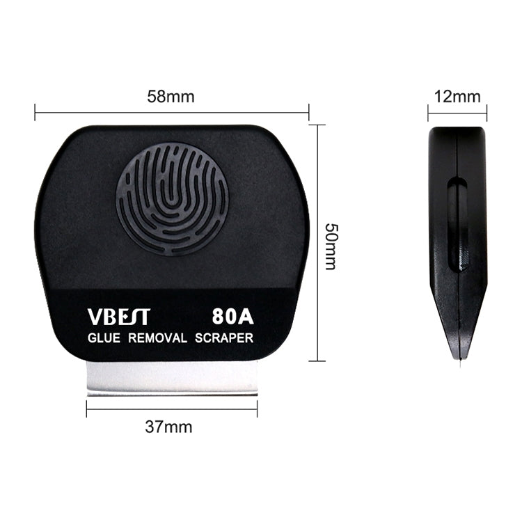 BEST VBST-80A 8 en 1 ensemble de grattoirs magnétiques polyvalents Double face en acier inoxydable pour enlever la colle