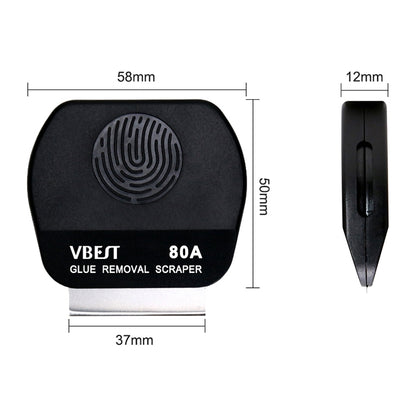 BEST VBST-80A 8 en 1 ensemble de grattoirs magnétiques polyvalents Double face en acier inoxydable pour enlever la colle