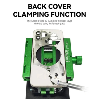 Luowei LW-301 Pro Fixation de séparation d'écran de téléphone 4 en 1 avec ventouse suspendue latérale