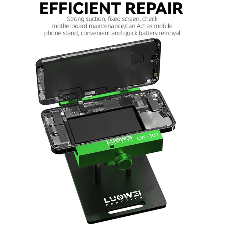 Luowei LW-301 Pro Fixation de séparation d'écran de téléphone 4 en 1 avec ventouse suspendue latérale