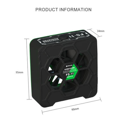 Mijing FS-11 refroidissement + durcissement UV + ventilateur rayonnant en nid d'abeille d'extraction de fumée