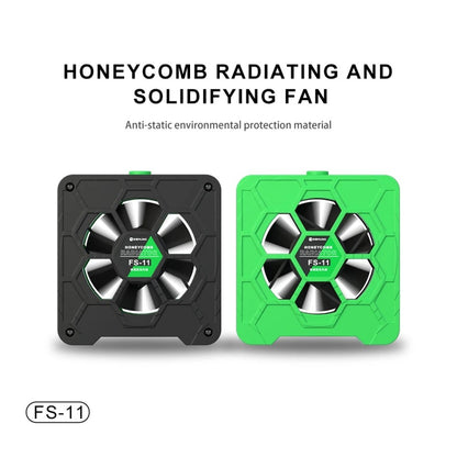 Mijing FS-11 refroidissement + durcissement UV + ventilateur rayonnant en nid d'abeille d'extraction de fumée