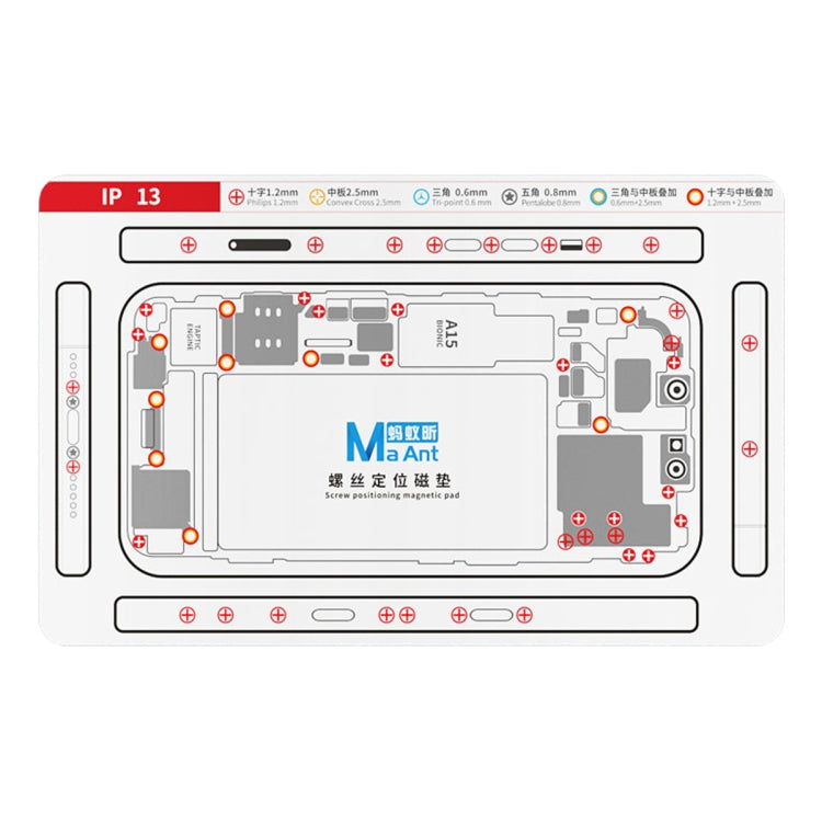 Coussinet magnétique souple et flexible de positionnement de vis double face MaAnt