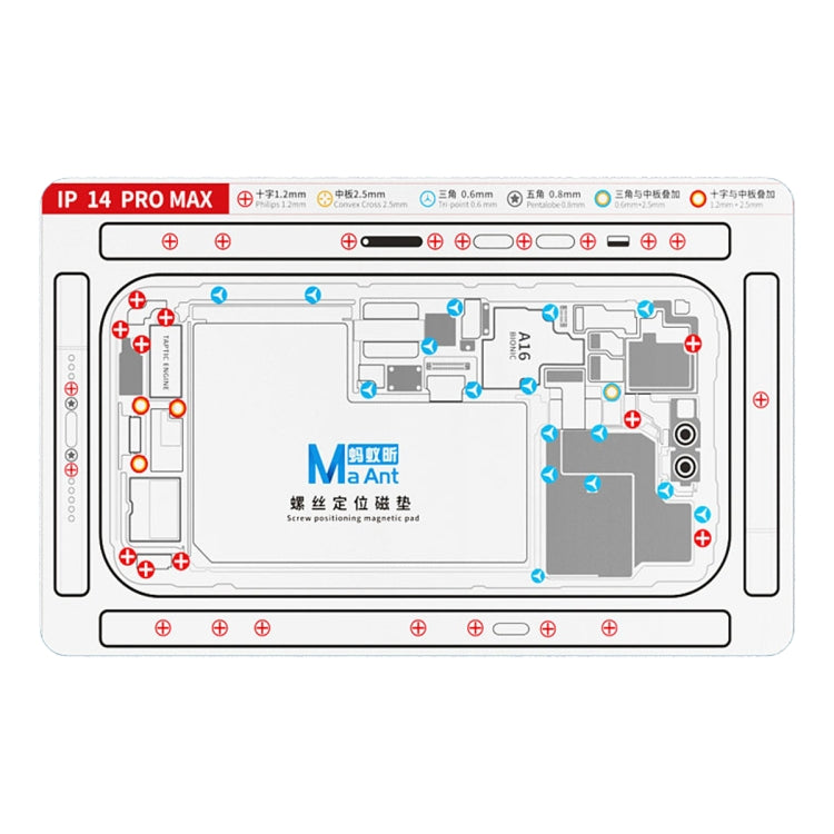 Coussinet magnétique souple et flexible de positionnement de vis double face MaAnt