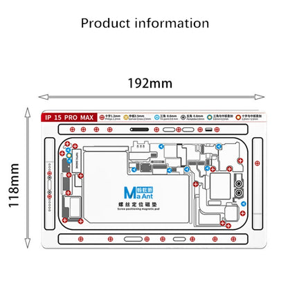 Coussinet magnétique souple et flexible de positionnement de vis double face MaAnt