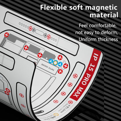 Coussinet magnétique souple et flexible de positionnement de vis double face MaAnt