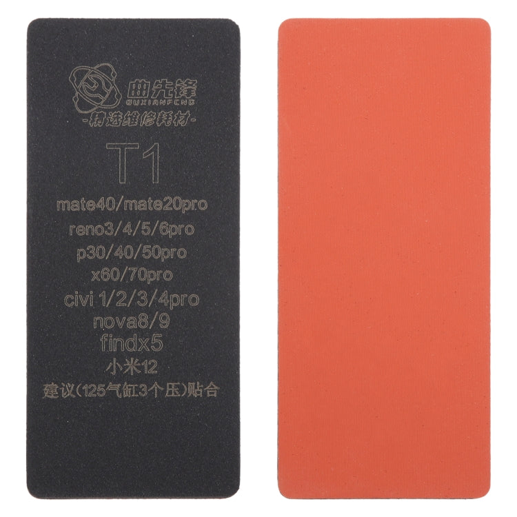 Tapis de collage pour écran LCD incurvé