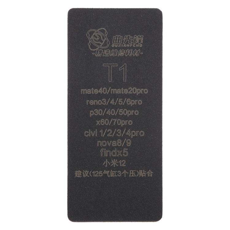 Tapis de collage pour écran LCD incurvé