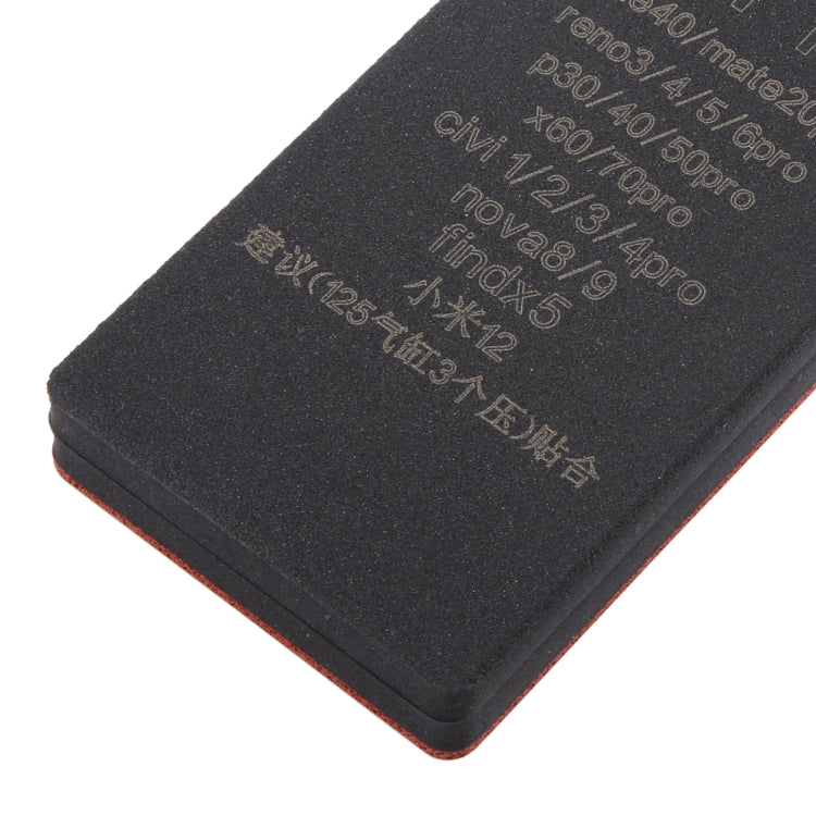Tapis de collage pour écran LCD incurvé