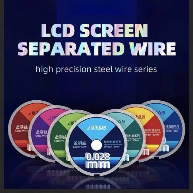 Fil diamanté de séparation d'écran LCD droit