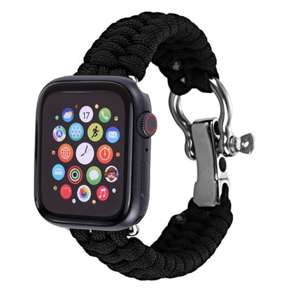 Pour Apple Watch Series 5 & 4 44mm / 3 & 2 & 1 42mm Umbrella Cord Nylon Braided Strap, 5 & 4 44mm / 3 & 2 & 1 42mm