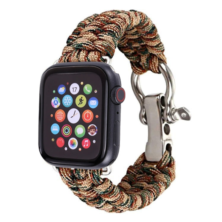 Pour Apple Watch Series 5 & 4 44mm / 3 & 2 & 1 42mm Umbrella Cord Nylon Braided Strap, 5 & 4 44mm / 3 & 2 & 1 42mm