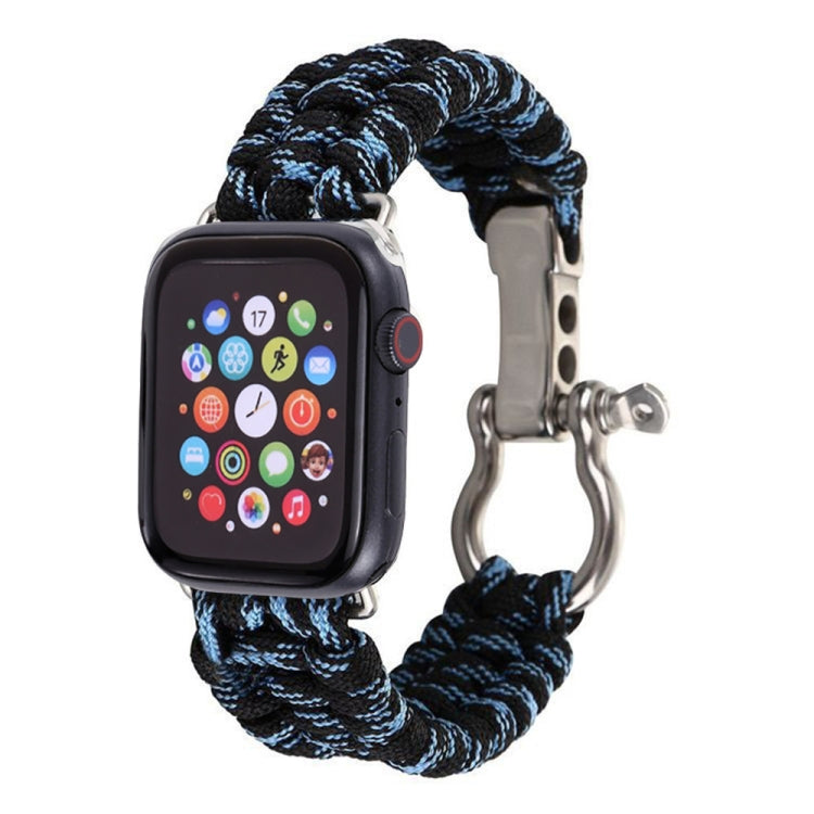 Pour Apple Watch Series 5 & 4 44mm / 3 & 2 & 1 42mm Umbrella Cord Nylon Braided Strap, 5 & 4 44mm / 3 & 2 & 1 42mm
