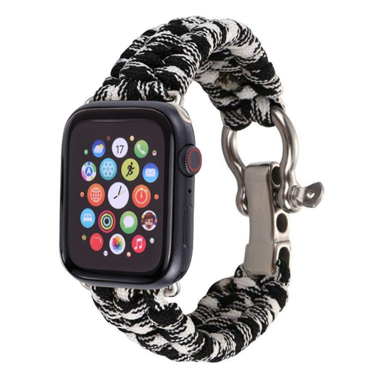 Pour Apple Watch Series 5 & 4 44mm / 3 & 2 & 1 42mm Umbrella Cord Nylon Braided Strap, 5 & 4 44mm / 3 & 2 & 1 42mm