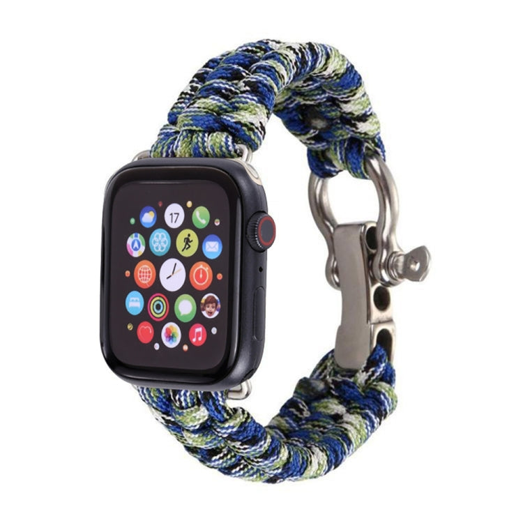 Pour Apple Watch Series 5 & 4 44mm / 3 & 2 & 1 42mm Umbrella Cord Nylon Braided Strap, 5 & 4 44mm / 3 & 2 & 1 42mm