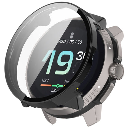 Boîtier de protection de montre intégré en PC + film en verre trempé, For Suunto Race S