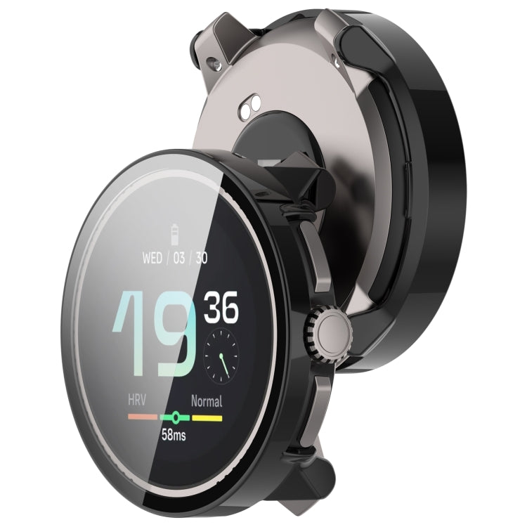 Boîtier de protection de montre intégré en PC + film en verre trempé, For Suunto Race S