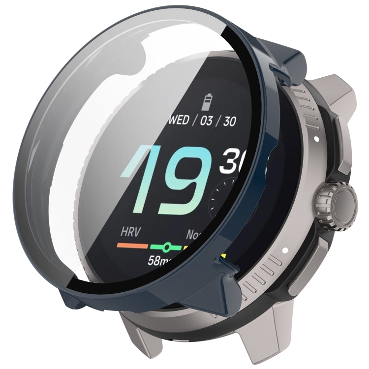 Boîtier de protection de montre intégré en PC + film en verre trempé, For Suunto Race S