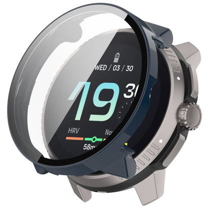 Boîtier de protection de montre intégré en PC + film en verre trempé, For Suunto Race S