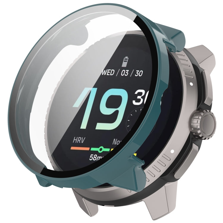 Boîtier de protection de montre intégré en PC + film en verre trempé, For Suunto Race S