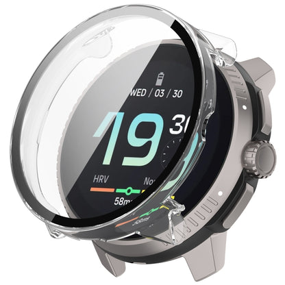 Boîtier de protection de montre intégré en PC + film en verre trempé, For Suunto Race S