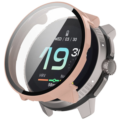 Boîtier de protection de montre intégré en PC + film en verre trempé, For Suunto Race S
