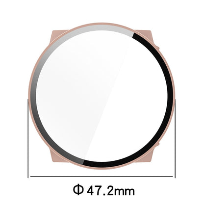 Boîtier de protection de montre intégré en PC + film en verre trempé, For Suunto Race S