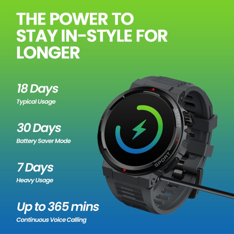 La montre connectée de fitness et de bien-être Zeblaze Ares 3 Plus de 1,43 pouces prend en charge la surveillance de la santé 24h/24