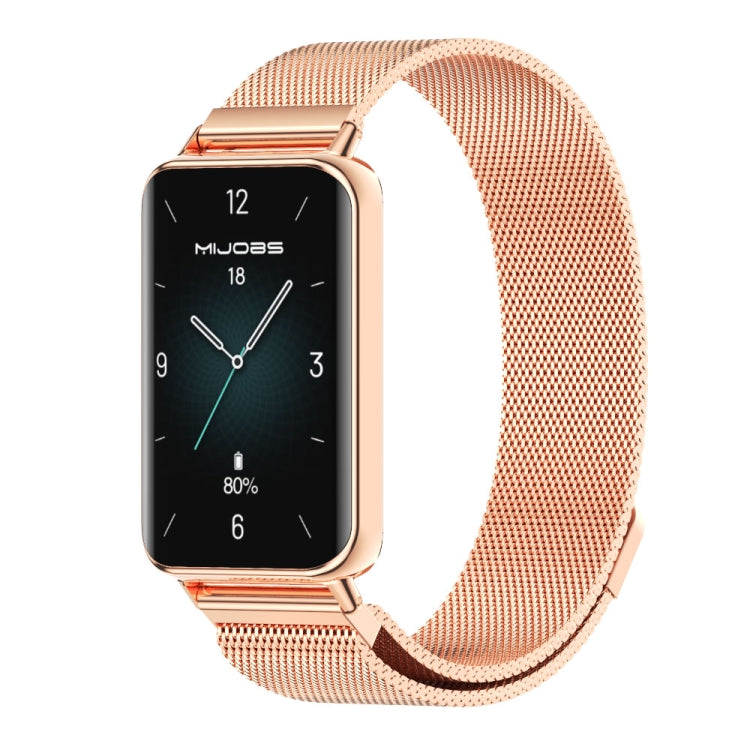 Bracelet de montre magnétique en acier inoxydable MIJOBS Milan, For Honor Band 10 / 9