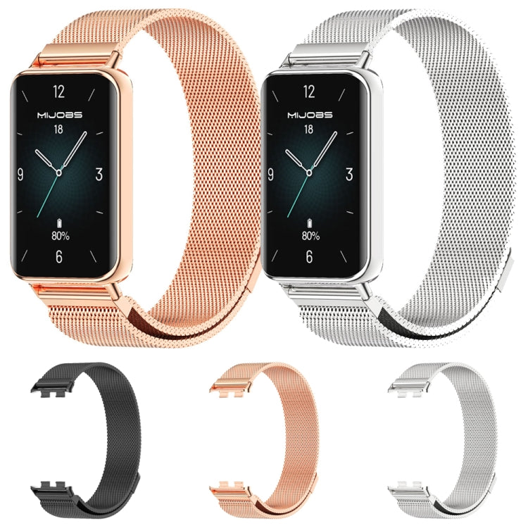 Bracelet de montre magnétique en acier inoxydable MIJOBS Milan, For Honor Band 10 / 9