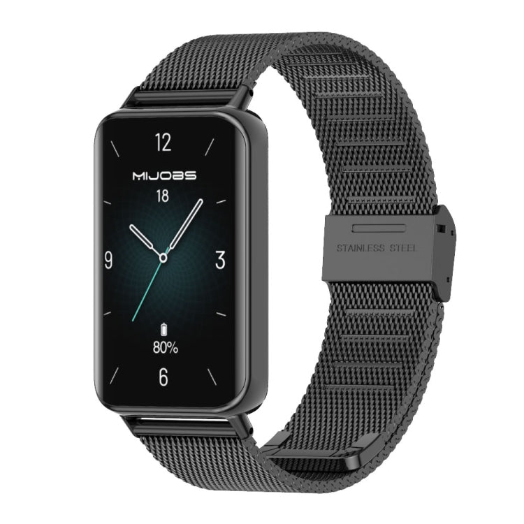 Bracelet de montre en acier inoxydable avec boucle Milan MIJOBS, For Honor Band 10 / 9