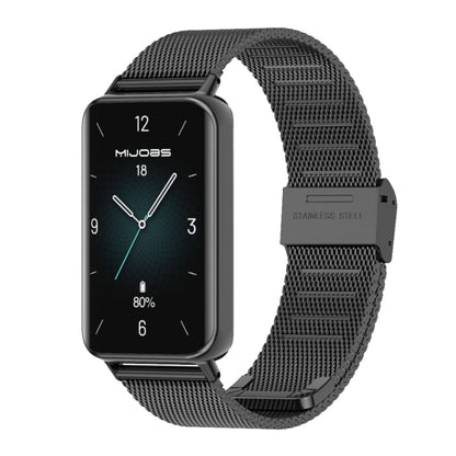 Bracelet de montre en acier inoxydable avec boucle Milan MIJOBS, For Honor Band 10 / 9