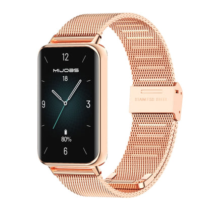 Bracelet de montre en acier inoxydable avec boucle Milan MIJOBS, For Honor Band 10 / 9