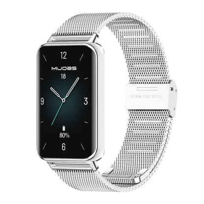 Bracelet de montre en acier inoxydable avec boucle Milan MIJOBS, For Honor Band 10 / 9
