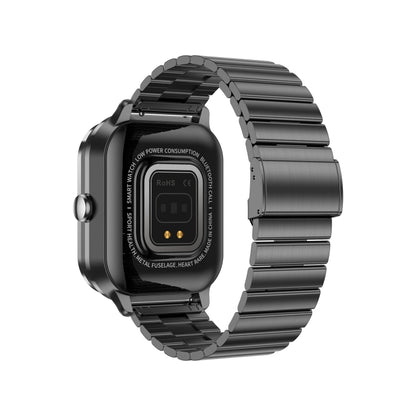 Montre connectée D8 Pro 2,01 pouces 2 en 1 avec écouteurs Bluetooth et bracelet en acier, prise en charge NFC avec coque