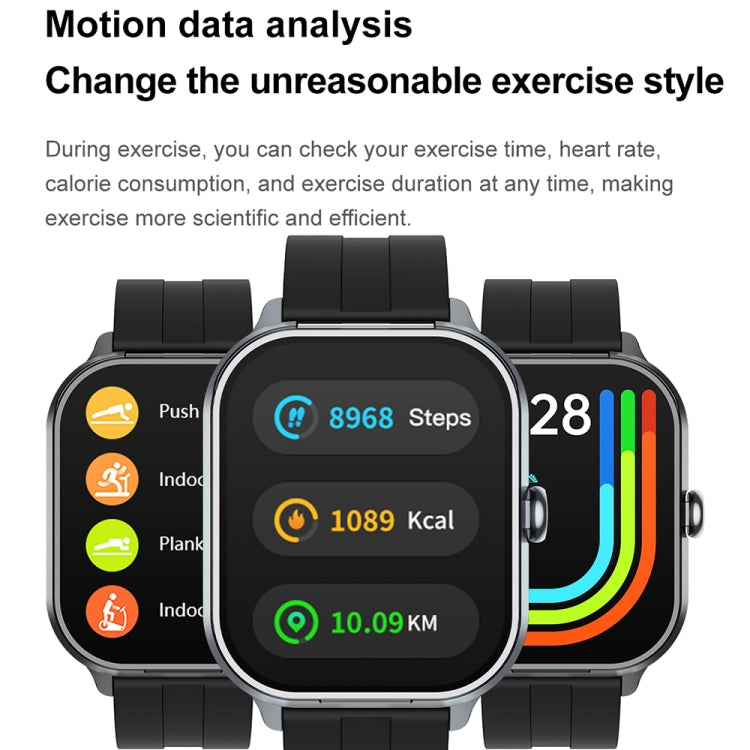 Montre connectée D8 Pro 2,01 pouces 2 en 1 avec écouteurs Bluetooth et bracelet en acier, prise en charge NFC avec coque