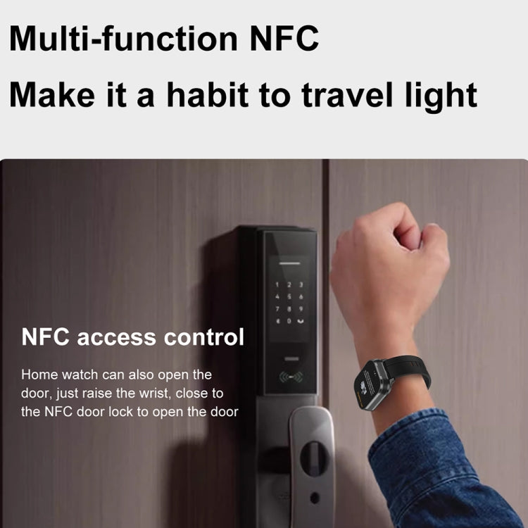 Montre connectée D8 Pro 2,01 pouces 2 en 1 avec écouteurs Bluetooth et bracelet en acier, prise en charge NFC avec coque
